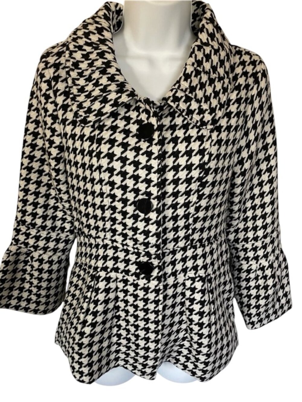 Francesca's Collection Houndstooth Jacket Size Small NWT
